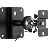 InLine® Lautsprecher Wandhalterung bis 15kg, 2er Set, schwarz