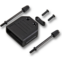 Serielle und Paralelle Kabel und Adapter Flip-Top Haube schwarz 9polig, - 1 VPE = 50 St�ck