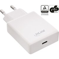 InLine® USB Netzteil Ladegerät, Single USB-C, PD, AVS, 65W, weiß