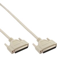 InLine® Serielles Kabel, 37pol Stecker / Stecker, vergossen, 1:1 belegt, 5m