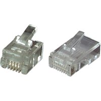 RJ45 Stecker + Zubehör Modular-Stecker RJ45 UTP, E-MO 8/8 SF, - 1 VPE = 10 St�ck