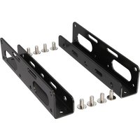 InLine® HDD/SSD Einbauschienen, 6,35cm (2,5) zu 8,89cm (3,5), schwarz