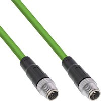 InLine® Industrie Netzwerkkabel, M12 8pol X-kodiert St./St. Cat.6A PUR, 2m