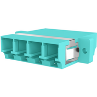Glasfaser Kupplungen Kupplung LC Quad OM3 aqua, - 1 VPE = 12 St�ck