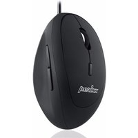 Perixx PERIMICE-519, kleine ergonomische Rechtshänder-Maus, USB-Kabel, schwarz