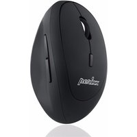 Perixx PERIMICE-719, kleine ergonomische Maus, Rechtshänder, schnurlos, schwarz