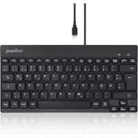 Perixx PERIBOARD-426, DE, kabelgebunden, USB Mini Tastatur mit flachen Tasten