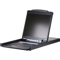 ATEN CL1308N US KVM-Switch 8-Port, 19-LCD-Konsole (PS/2-USB, VGA) US-Layout