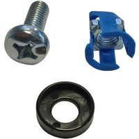 Zubehör für Innenausbau Käfigmuttern-Set 50 x M6 zur, Frontmontage (50 x Käfigm., Schraube, Un - 1 VPE = 50 St�ck
