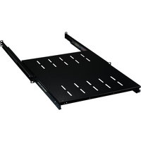 19" 1HE Fachboden ausziehbar, ET, 408..612 mm, 30 kg, ST 600, RAL9005