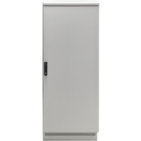 19" Netzwerkschrank 42HE 800x1000, IP55, mit vormontiertem Sockel, RAL7035
