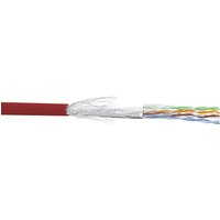 InLine® Patchkabel Cat.5e, rot, SF/UTP, AWG26, PVC, 100m
