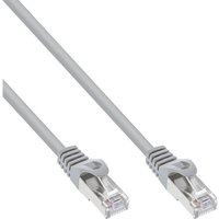 300er B-Pack InLine® Patchkabel, SF/UTP, Cat.5e, grau, 0,25m