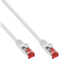 70er Bulk-Pack InLine® Patchkabel, S/FTP (PiMf), Cat.6, PVC, CCA, weiß, 1m