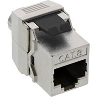 InLine® Keystone RJ45 Buchse, SNAP-In, Cat.8.1, Schraubverschluss