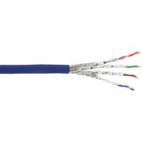 InLine® Patchkab., S/FTP (PiMf), Cat.6A, 500MHz, halogenfrei, Kupfer, blau, 100m