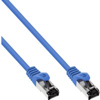InLine® Patchkabel, S/FTP (PiMf), Cat.8.1, 2000MHz, halogenfrei, blau, 10m