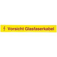 LWL-Kennzeichnungsstreifen,Vorsicht, Glasfaserkabel