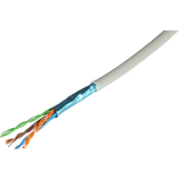 Patchkabel Cat5e F/UTP 300MHz 4x2xAWG26, FRNC-B schwarz, 1000m