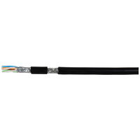 Cat.7 Außenkabel UC900 SS23 4P PE, schwarz, 100m