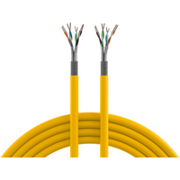 Verlegekabel INFRALAN® Cat.7A 1250 AWG23, S/FTP 4P, CPR Cca, rapsgelb RAL1021 - 1 VPE = 1000 St�ck