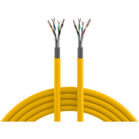 INFRALAN® Cat.7A 1250 AWG23, S/FTP 4P, CPR Cca rapsgelb RAL1021, 100m