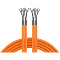 INFRALAN Cat.7 1000 AWG23 S/FTP 2x4P CPR Cca, orange, 100m