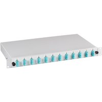 Spleißbox gr ausziehbar SC OM3, 12xPigtail & 6xDuplex-Kupplung