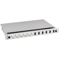 Spleißbox gr fest LC OS2, 24xPigtail abgesetzt & 12xDuplex-Kupplung