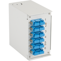 Hutschienenbox OS2 6xSC-Duplex Kupplung, ohne Pigtails