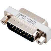 Serielle und Paralelle Kabel und Adapter Mini Gender Changer, DSub 15, St.-St., - 1 VPE = 70 St�ck