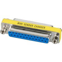 Serielle und Paralelle Kabel und Adapter Mini Gender Changer, DSub 25, Bu.-Bu., - 1 VPE = 50 St�ck