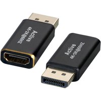 Displayport DisplayPort Adapter,DP Stecker,auf HDMI, Typ A Buchse, 4K 60HZ - 1 VPE = 10 St�ck