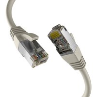 Patchkabel CAT8.1 GRAU 1m RJ45 PATCHKABEL S/FTP PIMF, LSZH 2000MHZ 40GB NETZWERKKABEL - 1 VPE = 10 St�ck