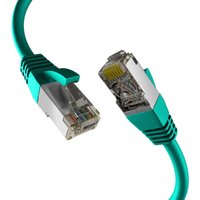 Patchkabel CAT8.1 GRÜN 1,5m RJ45 PATCHKABEL S/FTP PIMF, LSZH 2000MHZ 40GB NETZWERKKABEL - 1 VPE = 10 St�ck
