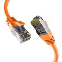 Patchkabel CAT8.1 ORANGE 10m RJ45 PATCHKABEL S/FTP PIMF, LSZH 2000MHZ 40GB NETZWERKKABEL - 1 VPE = 5 St�ck