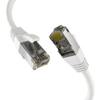 Patchkabel CAT8.1 WEISS 7,5m RJ45 PATCHKABEL S/FTP PIMF, LSZH 2000MHZ 40GB NETZWERKKABEL - 1 VPE = 5 St�ck