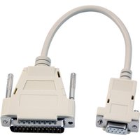 Serielle und Paralelle Kabel und Adapter Maus-Modem Adapterkabel, DSub 9 auf DSub, 25, Bu.-St., 3,0m, beige - 1 VPE = 10 St�ck