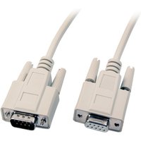 Serielle und Paralelle Kabel und Adapter Datenkabel seriell 1:1, 2x DSub 9, St.-Bu., 2,0m, beige - 1 VPE = 10 St�ck