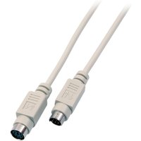 Serielle und Paralelle Kabel und Adapter Maus/-Tastatur Verlängerungskabel, 2x, PS/2, St.-Bu., 5,0m, beige - 1 VPE = 10 St�ck