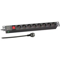 Steckdosenleisten 19? 1HE Steckdosenleiste 8 x UTE mit, Schalter - 1 VPE = 25 St�ck