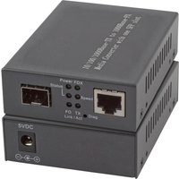 Media Konverter 1x100/1000Mbit Rj45, 1 x, Gigabit SFP Port