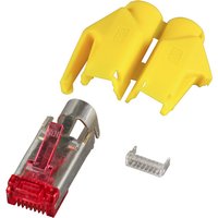 RJ45-Hirose Stecker STP, TM21 gelb, 50, Stück, 3 Elemente, Cat. 6