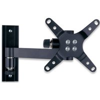 Wandhalterung für LCD TV LED 13"-30", neigbar 2 Gelenke, Kurzarm, schwarz