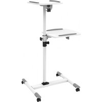 Flexible Universal Trolleys für Notebook, / Beamer, 85-110 cm, weiß