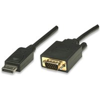 DisplayPort auf VGA Konverterkabel, schwarz, 1,8 m