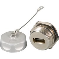 HDMI IP67 Durchführungskupplung,Type A, Buchse / Type A Buchse