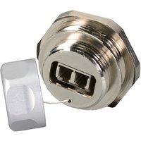 LC Duplex IP67, Durchführungskupplung,Metallausführung K