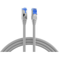 INFRALAN® RJ45 Patchkabel S/FTP, Cat.6A, TPE superflex, 3m, grau