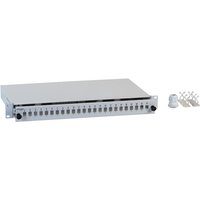INFRALAN® Spleißbox ausziehbar 24x, LC-Duplex unbestückt, grau